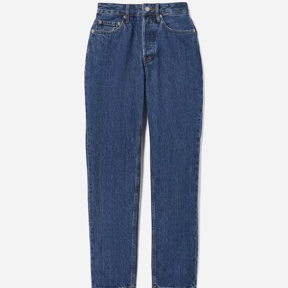 Everlane The Curvy '90s Cheeky Jean sz 28  Crop, Deep Atlantic